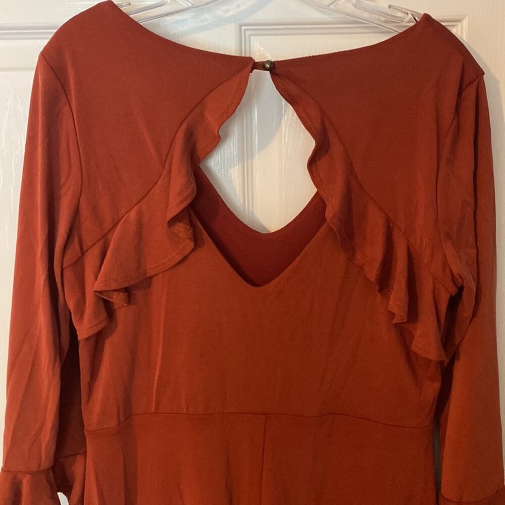 Altar’d State Rust Dress - Picture 6 of 9